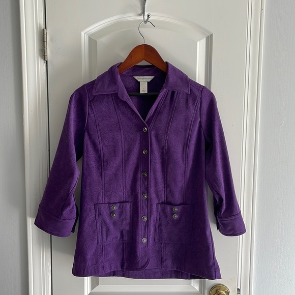 Christopher & Banks Tops - Christopher+ banks women’s suede-like jacket